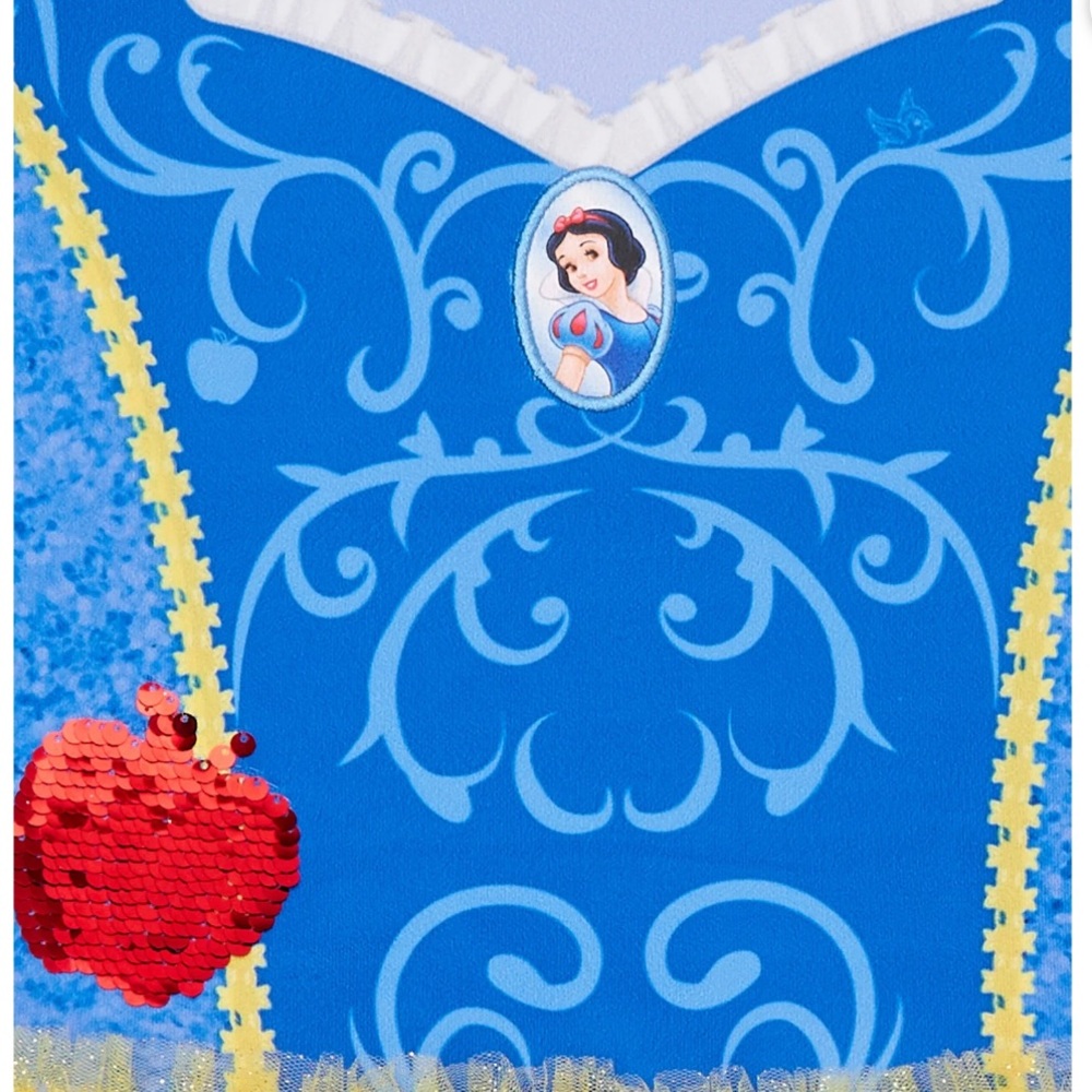 Disney Princess Snow White Blue and Yellow Girls dress Size Medium 7-8 - Picture 13 of 13